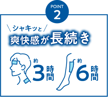 POINT2 シャキッと爽快感が長続き