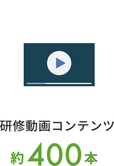 研修動画コンテンツ 約400本