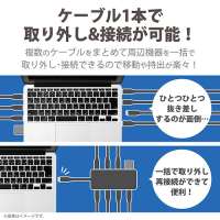 Type-C ドッキングステーションDST-C05BK_選択画像04