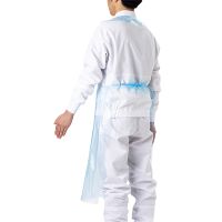 LDPE首掛け付袖無エプロン　ブルー　50枚_選択画像02