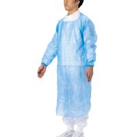 PEガウン袖付きゴム紐付き　ブルー　25枚