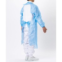 PEガウン袖付きゴム紐付き　ブルー　25枚_選択画像03