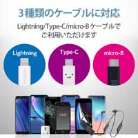 コンパクトAC充電器USB(A)×1 1.8A 白F_選択画像03