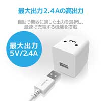 TypeA-Cケーブル付充電器 2.4A MPA-ACC12WF_選択画像02
