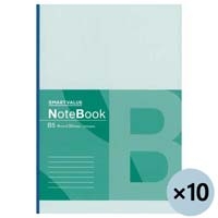 再生紙ノート セミB5 B罫10冊 P066J-10