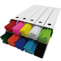 カラーモール単色 100本入 3mm 赤