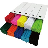 カラーモール単色 100本入 6mm 赤