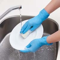 セーフタッチ ニトリル ブルー M 100枚_選択画像03