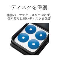 Blu-ray/DVD/CDファスナーケース160枚 黒_選択画像04