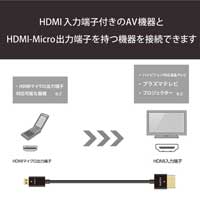 HDMI-microHDMIケーブル 3m DH-HD14EU30BK_選択画像02