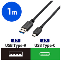 USB3.1（Gen2）ケーブル 1.0m ブラック