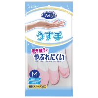 ビニールうす手 指先強化 M ピンク
