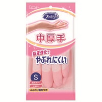 ビニール中厚手 指先強化 Ｓ ピンク