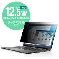 覗き見防止フィルター 抗菌 12.5W