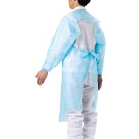 ポリエプロン ゴム袖 ブルー 10枚入_選択画像02