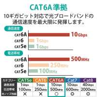 LANケーブルCat6A 10m 青 スイングコネクタ_選択画像04