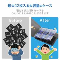 SDカードケース 12枚収納 SD CMC-06NSD12_選択画像02