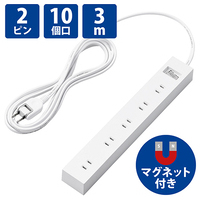 一括スイッチ付10口タップ3m ECT-1530WH