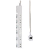 耐雷SW付タップ(ブレーカー) 6個口 3m