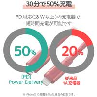 C-Lightningケーブル 耐久 2m MPA-CLPS20RD_選択画像04