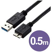 USBケーブルA-microB 0.5m USB3-AMB05BK/ID_選択画像02