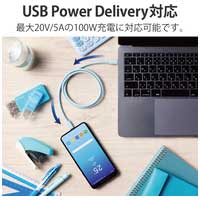 USB4.0ケーブル C-C 0.8m USB4-APCC5P08BU_選択画像04