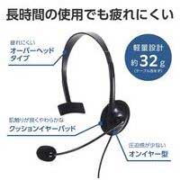片耳有線ヘッドセット 4極 HS-HP14MTBK_選択画像04