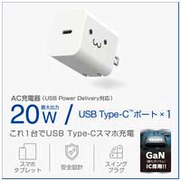 Type-C充電器 20W 折りたたみ フェイス_選択画像02