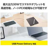 Type-C充電器 ケーブル一体 1.5m フェイス_選択画像03