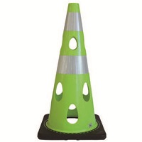 穴あきコーン グリーンイエロー