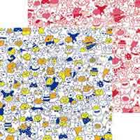 猫だらけ彩り千代紙 15cm 005187_選択画像02