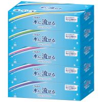 水に流せるティッシュペーパー160W5P