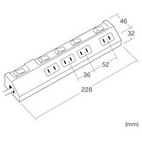 節電タップ 4個口 1m TAP-S29-1BK_選択画像02