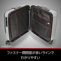 BAGGEX SILESキャリーケース横型 シルバー_選択画像02