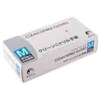 クリーンニトリル手袋 M ホワイト 100枚