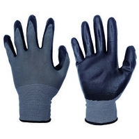 ニトリル背抜きパワーブラック(10P)L_選択画像02