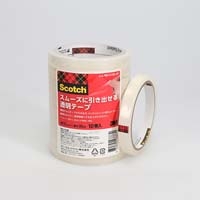 スムーズに引き出せる透明テープ 12mm 1235