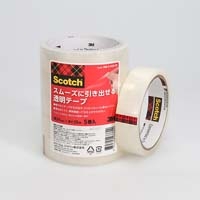 スムーズに引き出せる透明テープ 24mm 2435