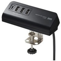 クランプ式USB充電器 Type-C+A ACA-IP51BK