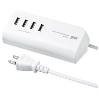 マグネット付USB充電器USB4ポートACA-IP53W