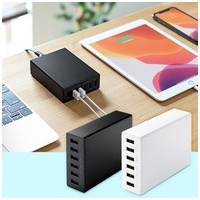 USB充電器6ポート合計12A ACA-IP67BK_選択画像03