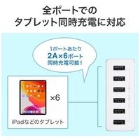 USB充電器6ポート合計12A ACA-IP67W_選択画像04