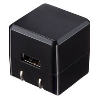 キューブ型USB充電器1A高耐久 ACA-IP70BK