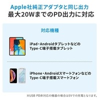 PD対応キューブ型AC充電器 PD20W ACA-PD89W_選択画像04