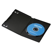DVDトールケース 1枚収納 10枚 ブラック