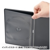 DVDトールケース 1枚収納 10枚 ブラック_選択画像04
