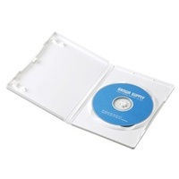 DVDトールケース 1枚収納 10枚 ホワイト