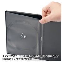 DVDトールケース 1枚収納 10枚 ホワイト_選択画像04