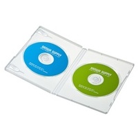DVDトールケース 2枚収納 10枚 クリア