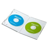 DVDトールケース 2枚収納 10枚 ホワイト